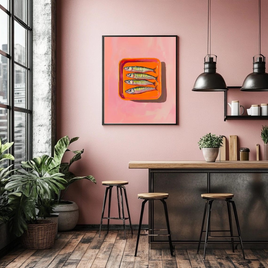Sardine Poster Print, Retro Portuguese Kitchen Decor - Image 4