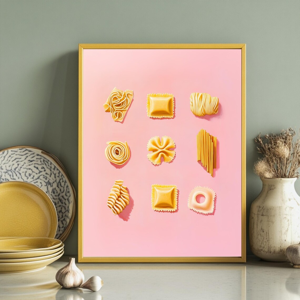 Pasta Shape Guide, Pasta Lovers Art Print - Image 3