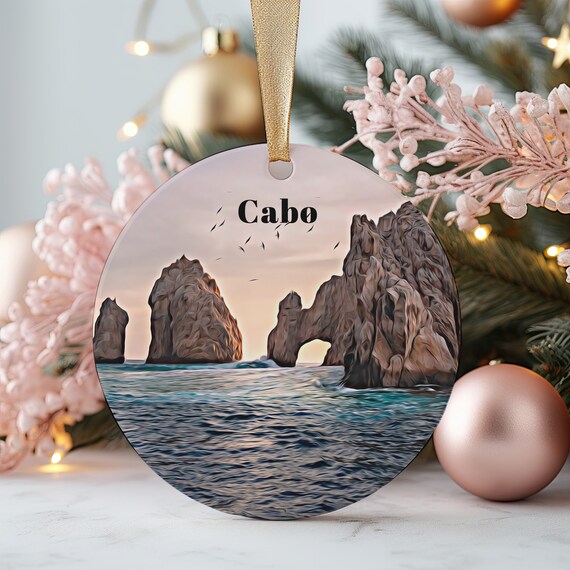Cabo San Lucas El Arco Rock Arch Souvenir Christmas Ornament Print