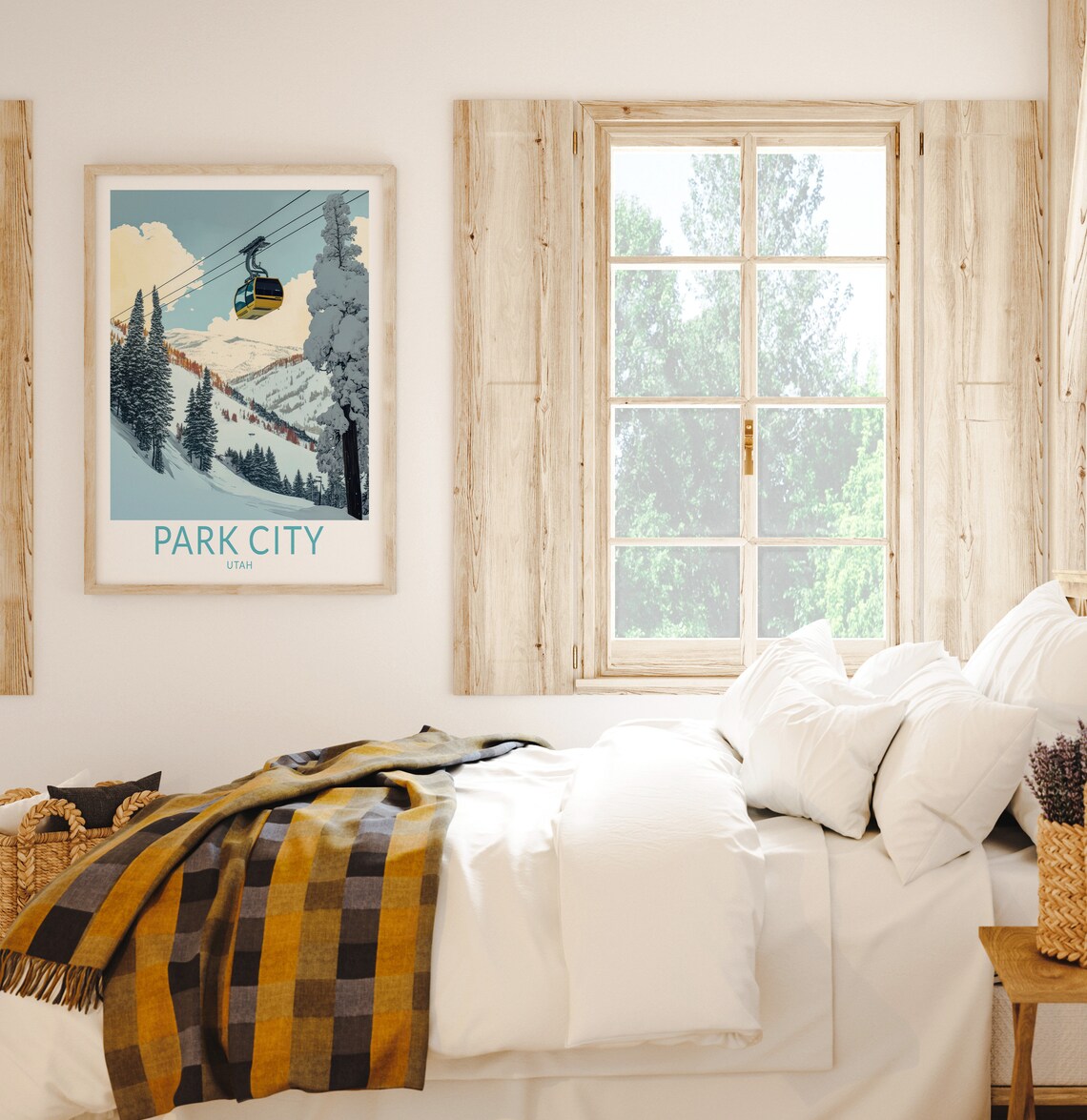 Park City Utah Winter Travel Poster, Ski Travel - Image 2