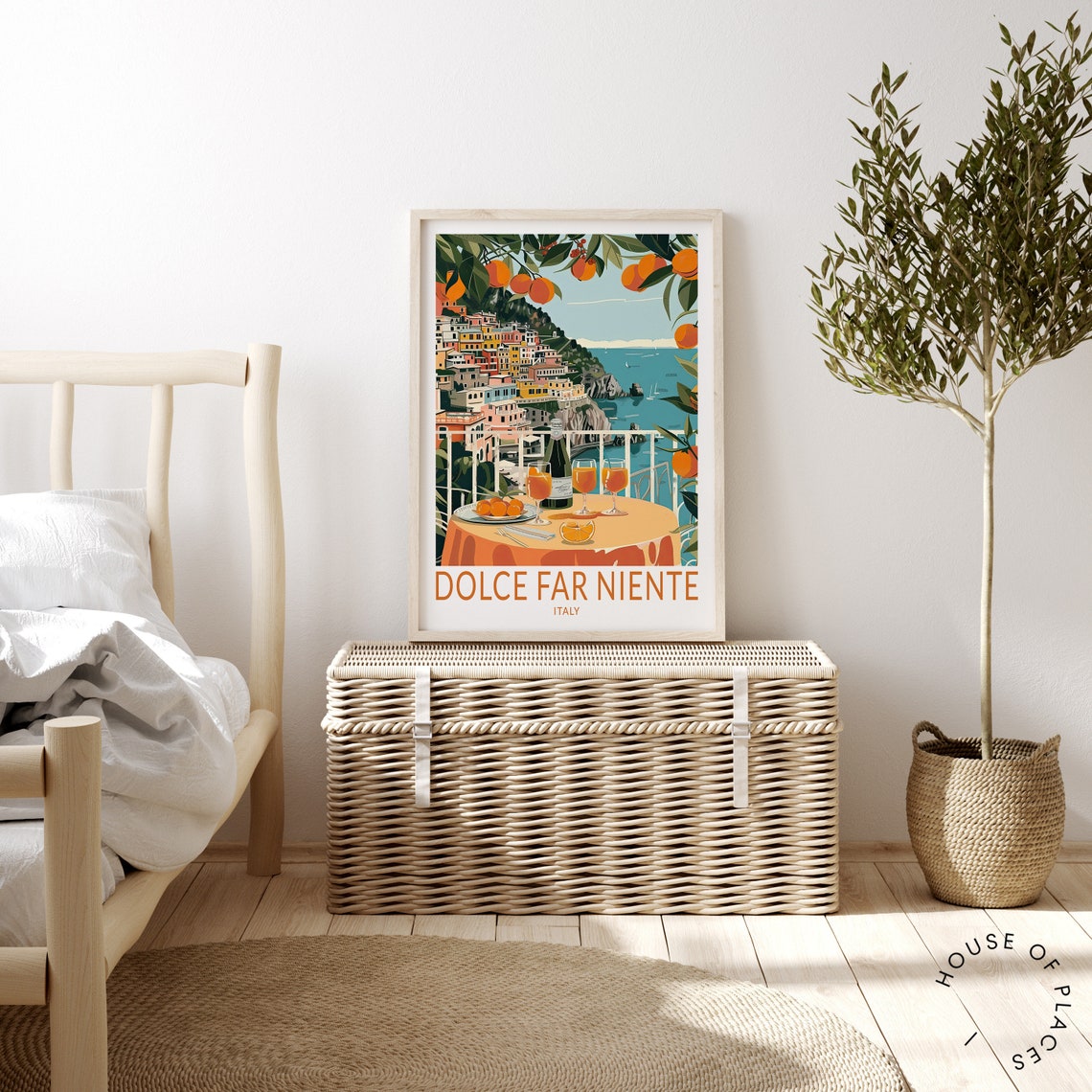 Dolce Far Niente Italy Prosecco Terrace Coastal Travel Poster - Image 3