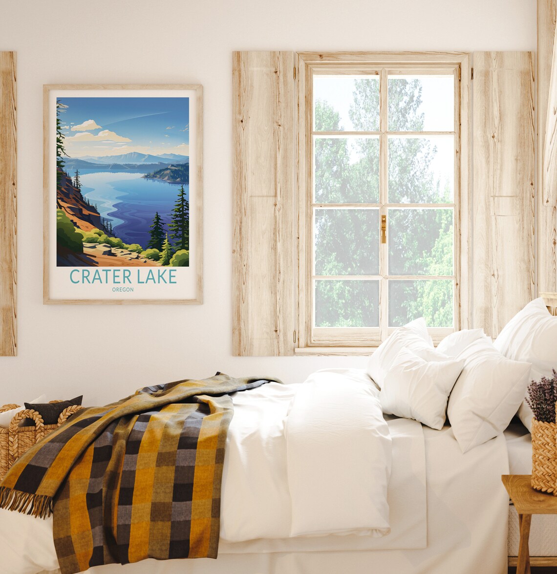 Crater Lake Travel Poster, Oregon Wall Art - Image 2