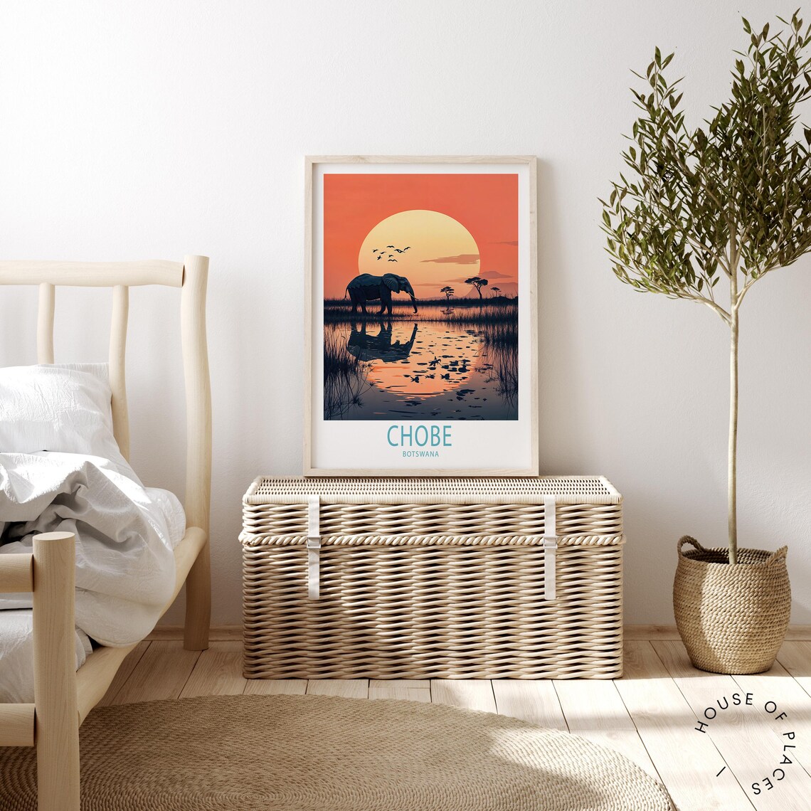 Chobe Botswana National Park Travel Poster - Image 4