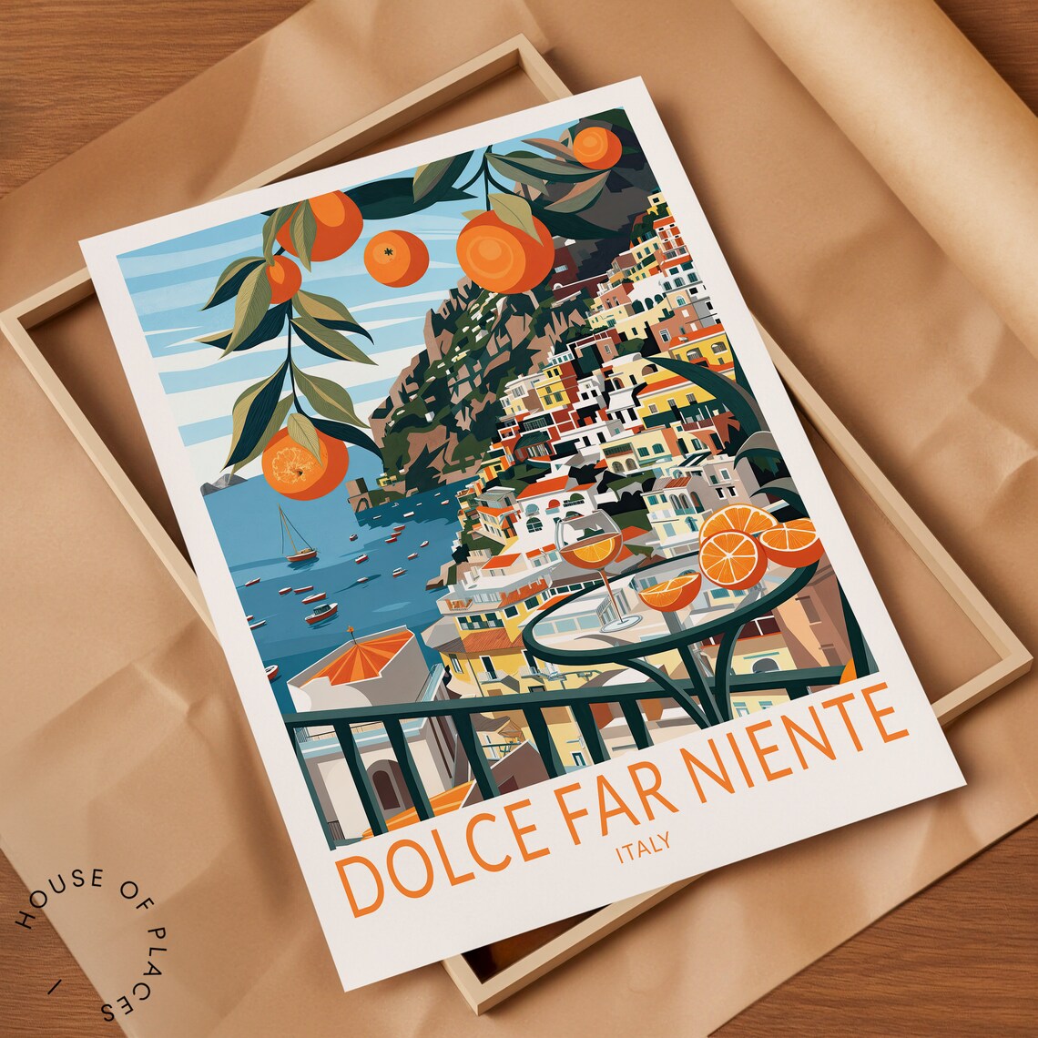 Dolce Far Niente Italy Travel Poster Print - Image 2