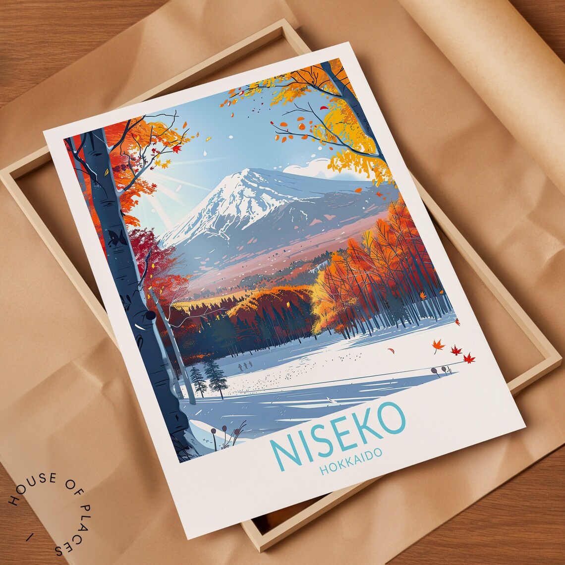 Niseko Travel Poster, Hokkaido Japan Travel Poster - Image 2