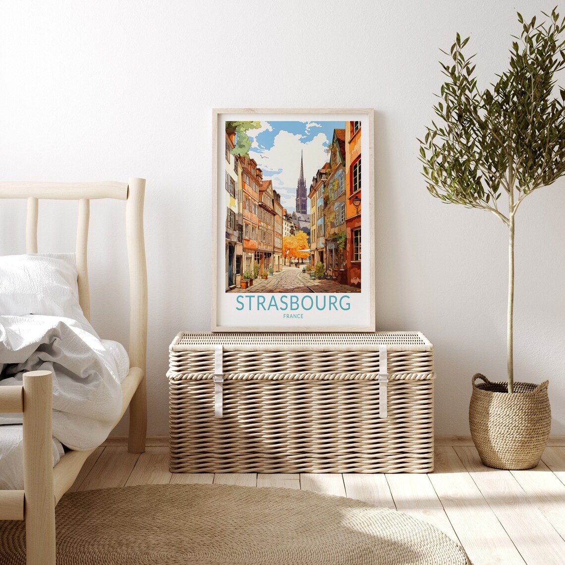Strasbourg France Travel Poster, City Wall Art - Image 3