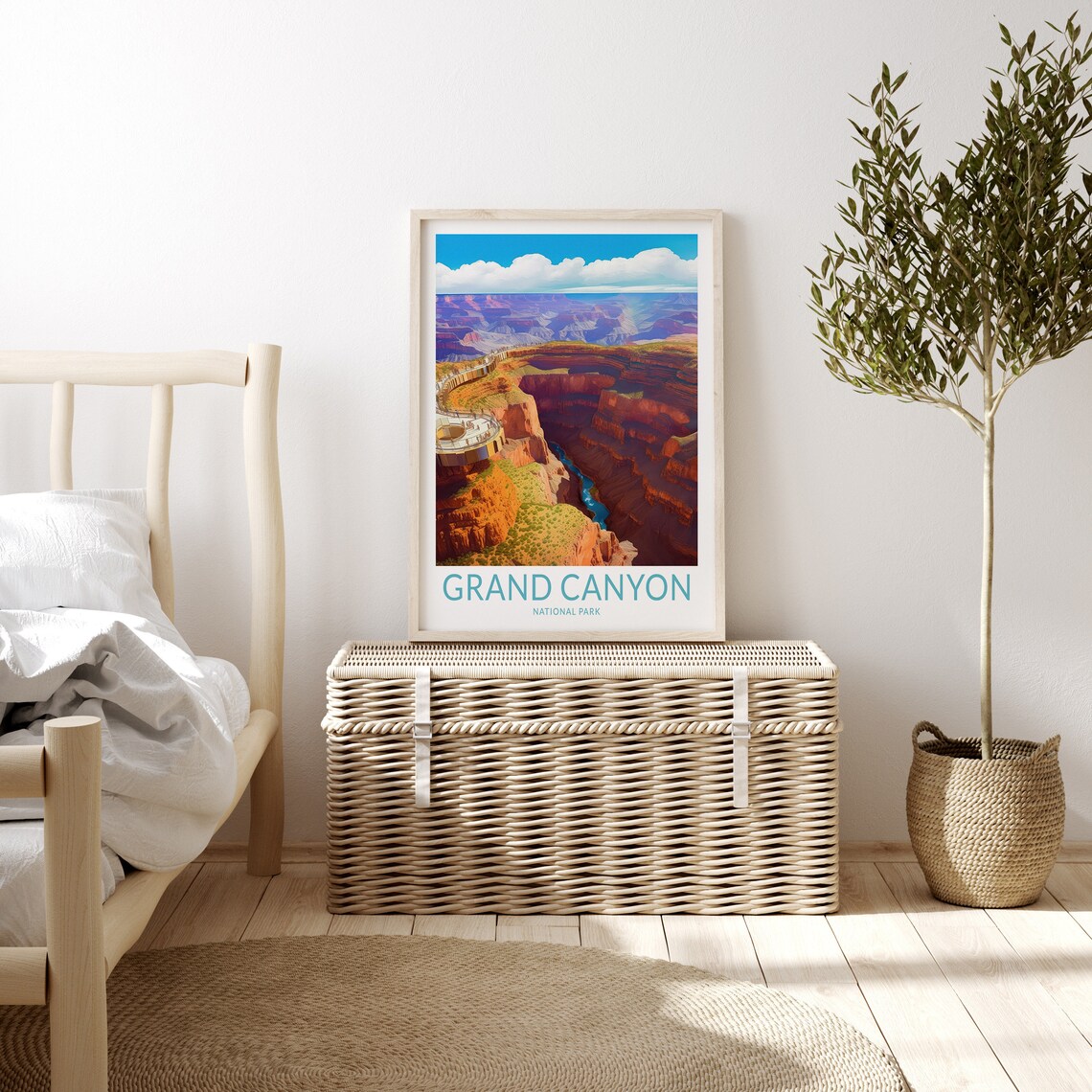 Grand Canyon Travel Poster, National Parks Wall Art - Image 2
