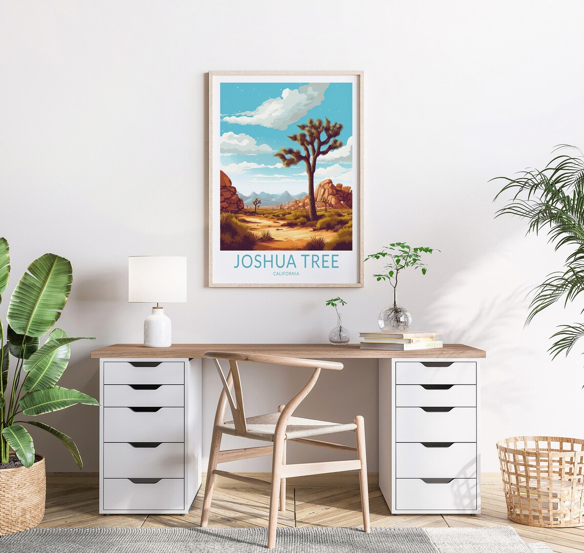 Joshua Tree California Travel Poster, National Park Art - Image 2