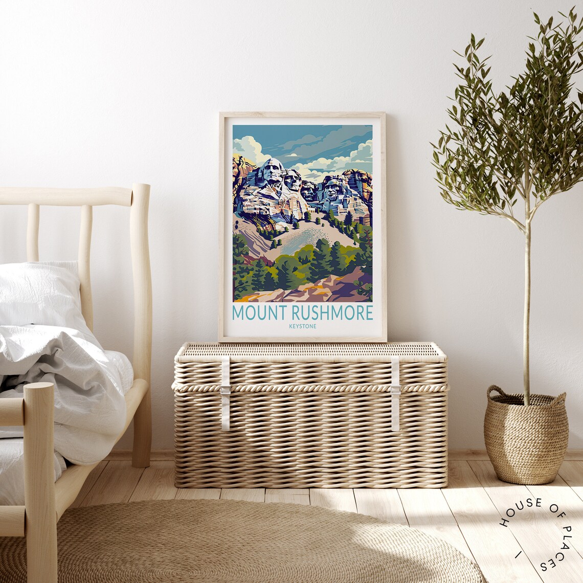 Mount Rushmore Travel Poster, Keystone Memorial Print - Image 3
