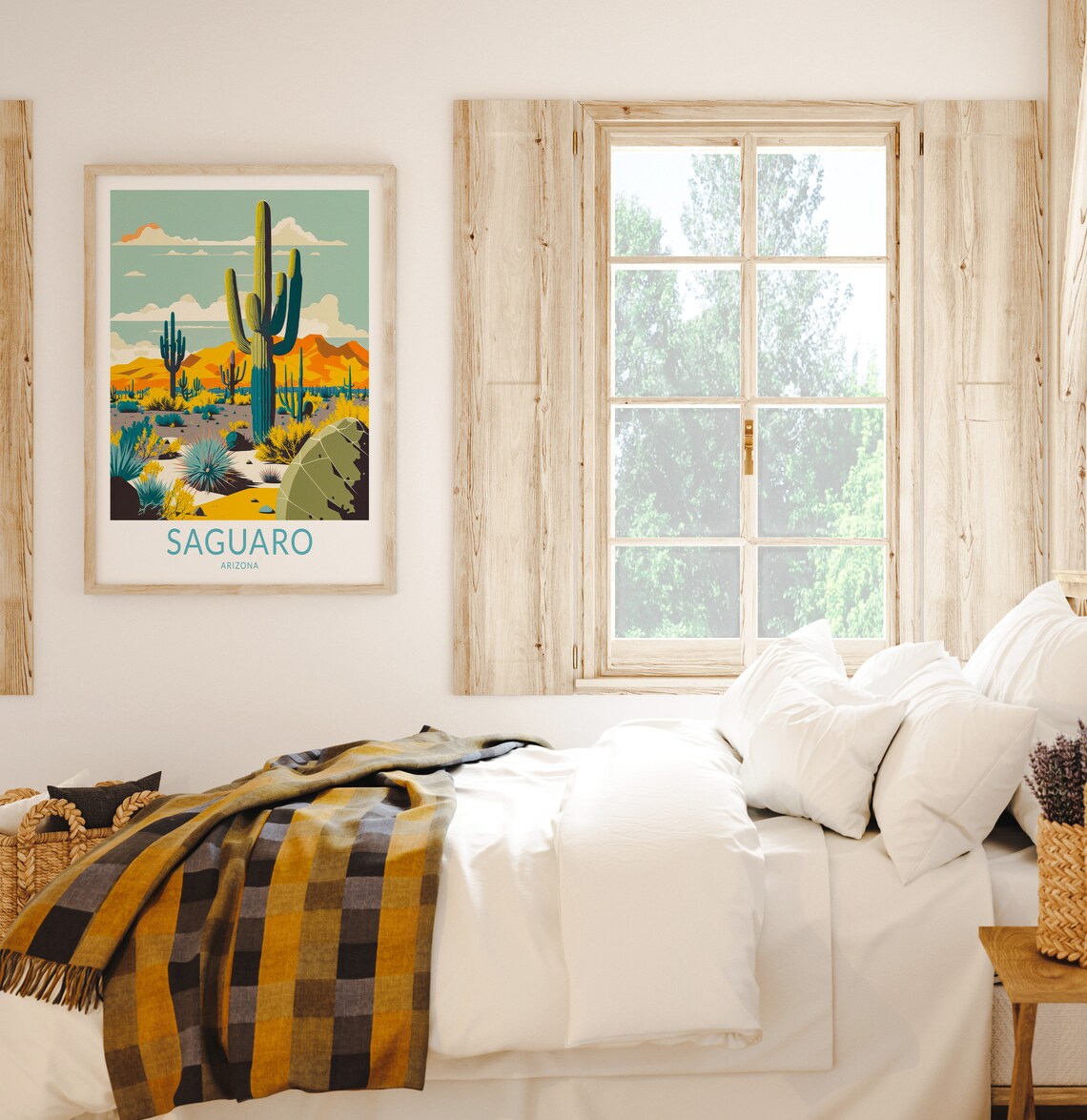 Saguaro National Park Travel Poster, Arizona Print - Image 2