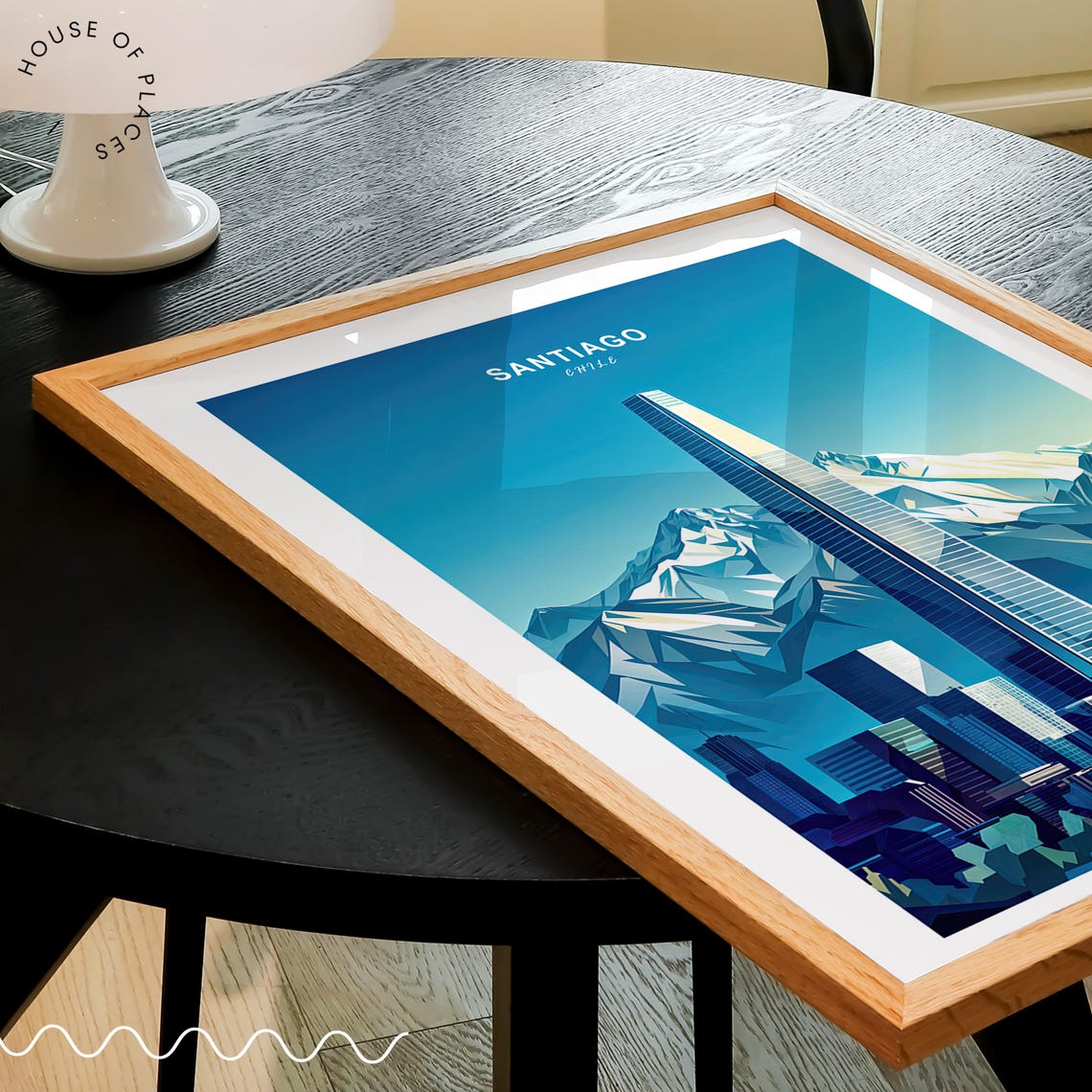 Santiago Chile Gran Torre Skyscraper Andes Mountains City Poster - Image 2