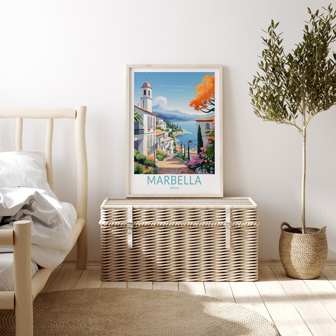 Marbella Spain Travel Poster, Spain Wall Art Print - Image 3