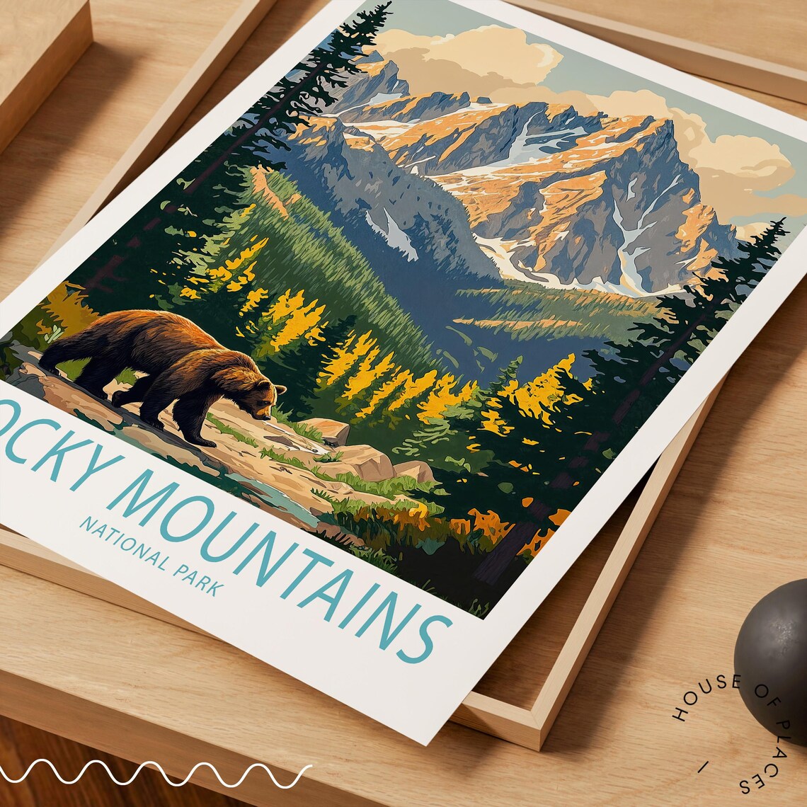 Rocky Mountains National Park Travel Poster - Image 3