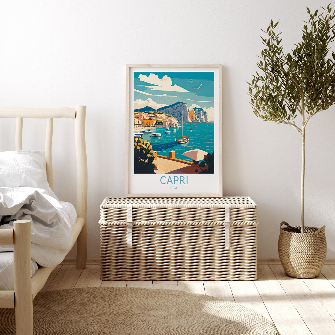 Capri Travel Poster, Italy Travel Wall Art - Image 3