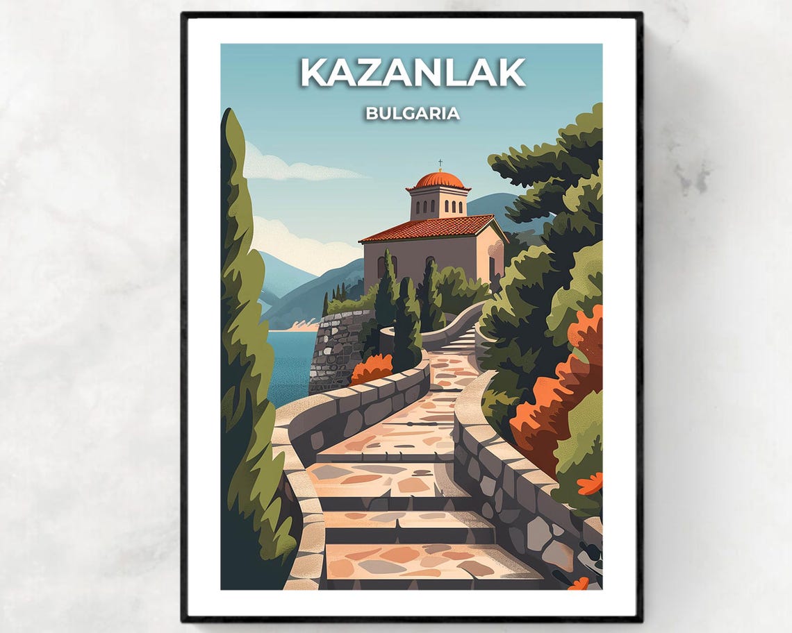 Thracian Tomb Of Kazanlak Unesco World Heritage Site Travel Print Wall Art Kazanlak Bulgaria City Print Travel Gift