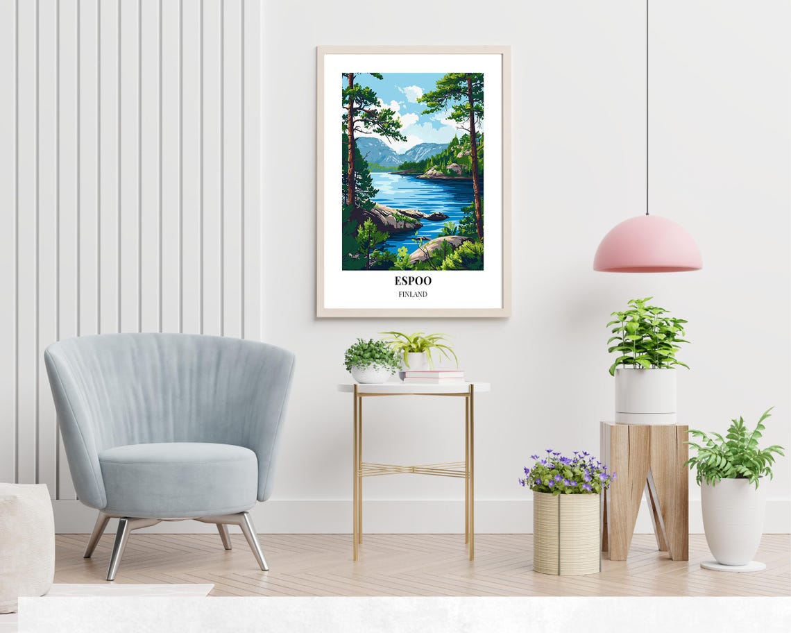 Nuuksio National Park Travel Print Wall Art Espoo Finland City Print Nuuksio National Park Travel Gift Nuuksio National Park Poster - Image 2