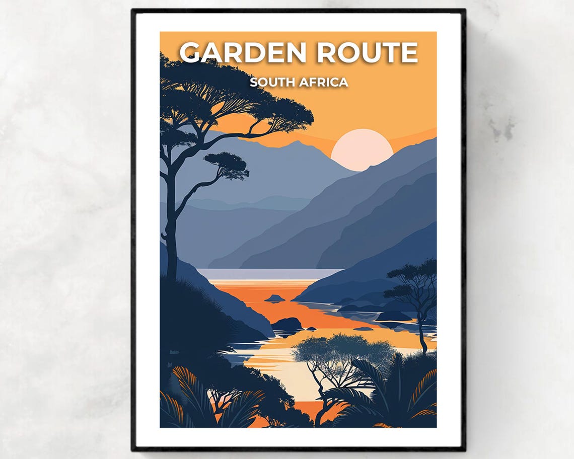 Tsitsikamma National Park Travel Print Wall Art Garden Route South Africa City Print Tsitsikamma National Park Travel Gift Travel Gift