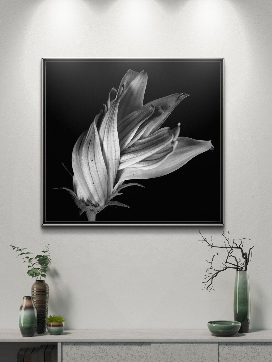 Blooming Flower, Elegant Floral Art Print