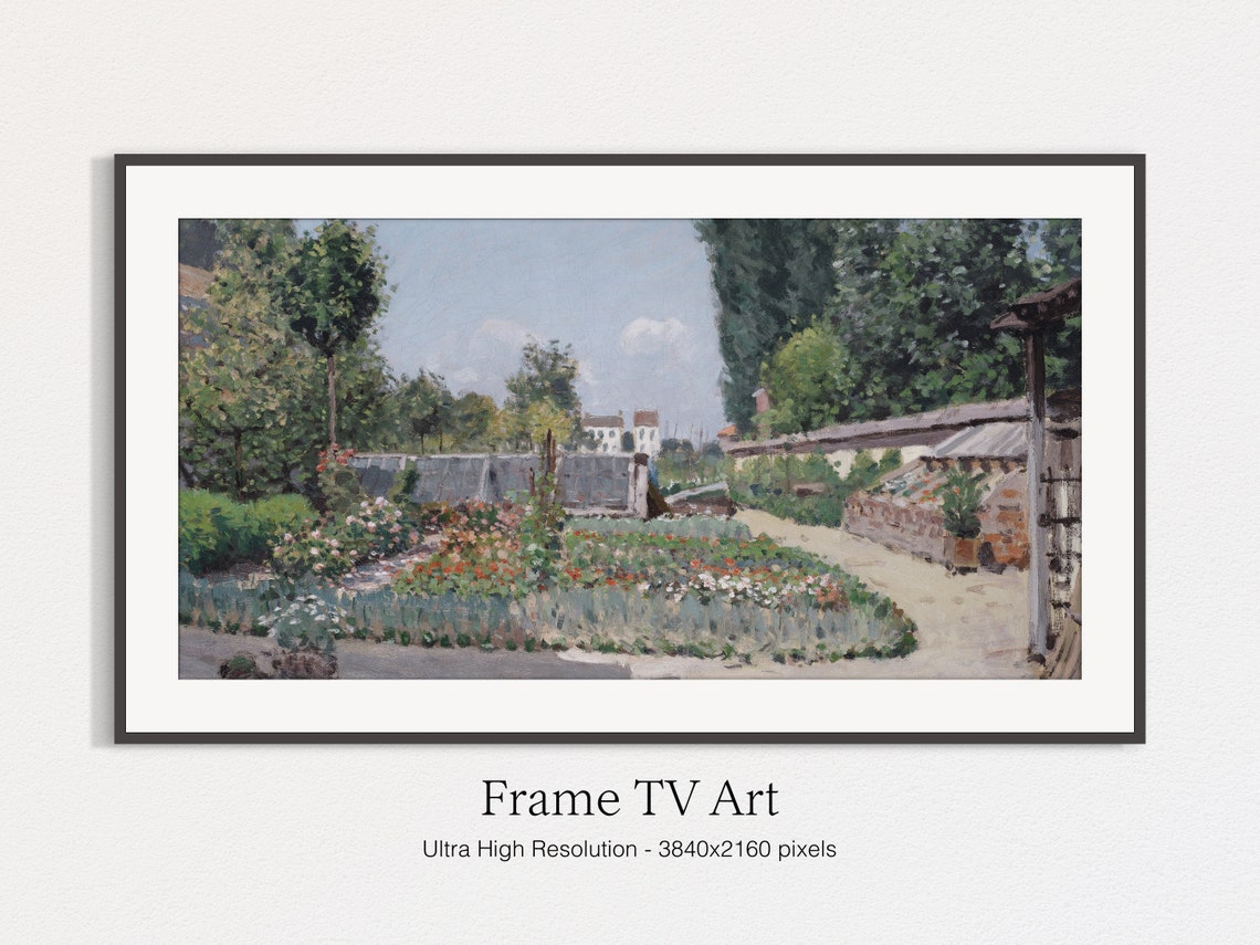 Impressionist Summer Flower Garden Nursery Vintage Garden Print - Image 4