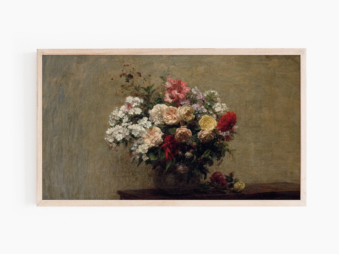Classic Flower Still Life Poster Print - Image 3