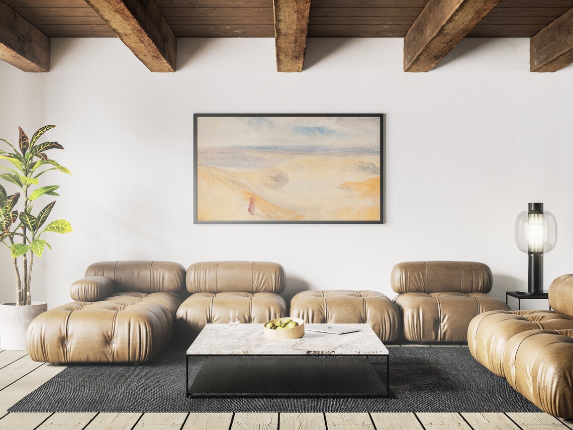 Abstract Yorkshire River Painting, Art Print - Image 4
