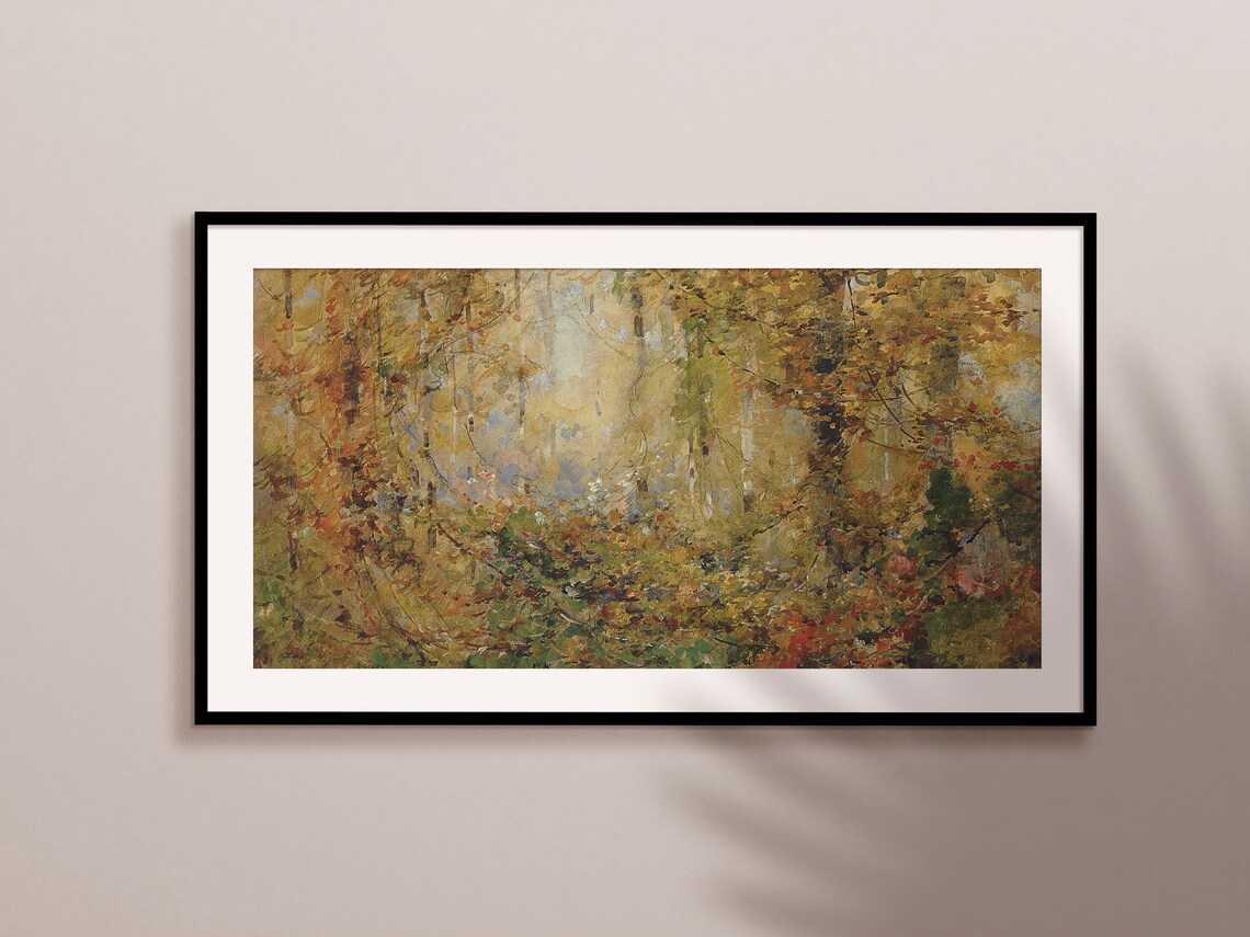 Thanksgiving Vintage Fall Landscape Art Print - Image 2