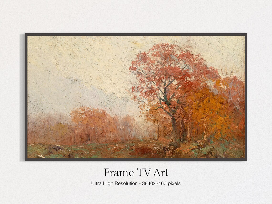 Autumn Trees Art Print for TV Frame Display - Image 4