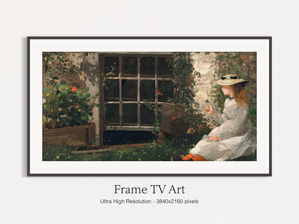 Sitting Girl Painting Oil Painting Art Print - Image 4
