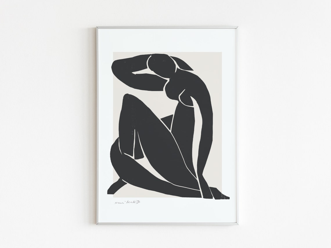 Woman Figure Artwork, Black and White - Image 4