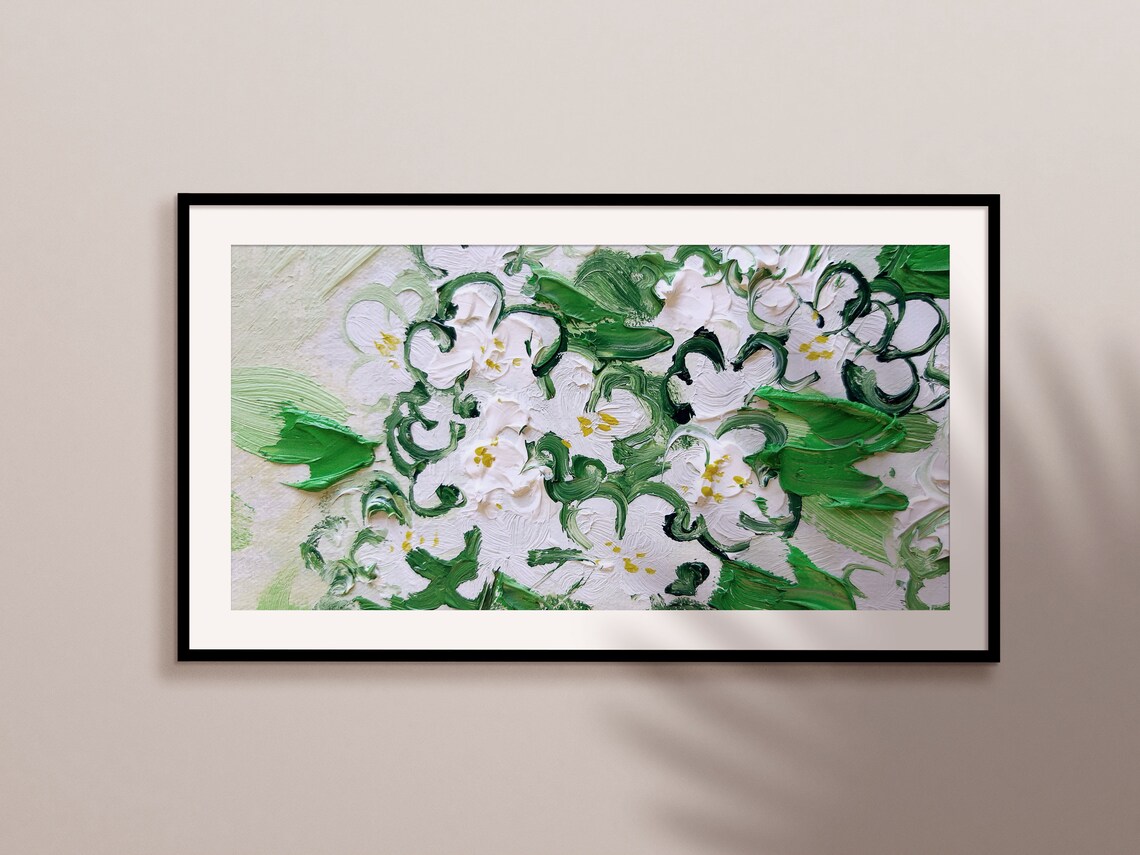 Frame TV Abstract Oil Painting Art Print - Image 2