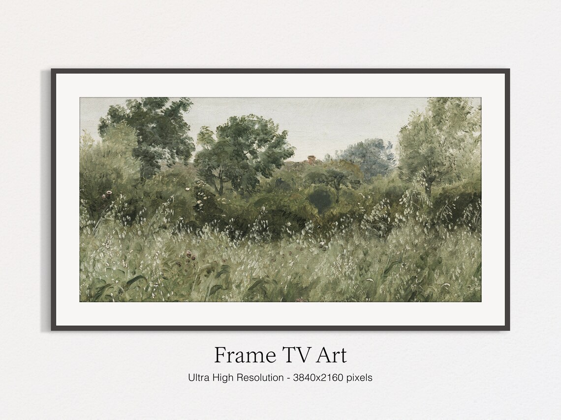 Vintage Landscape Painting Art Print, Frame TV Art - Image 4