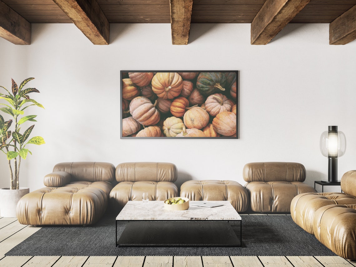 A Pile of Pumpkins Halloween Art Print - Image 3