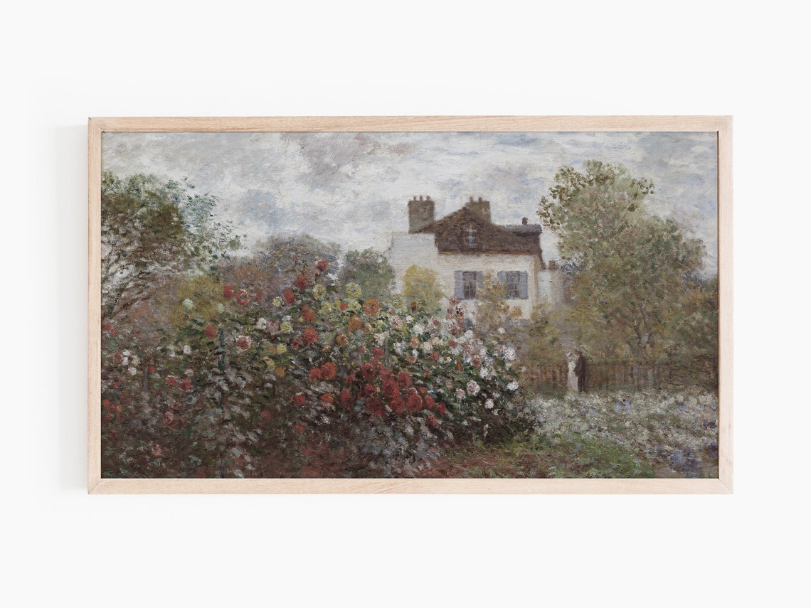 Spring Garden Painting, Classic Scenery - Image 2