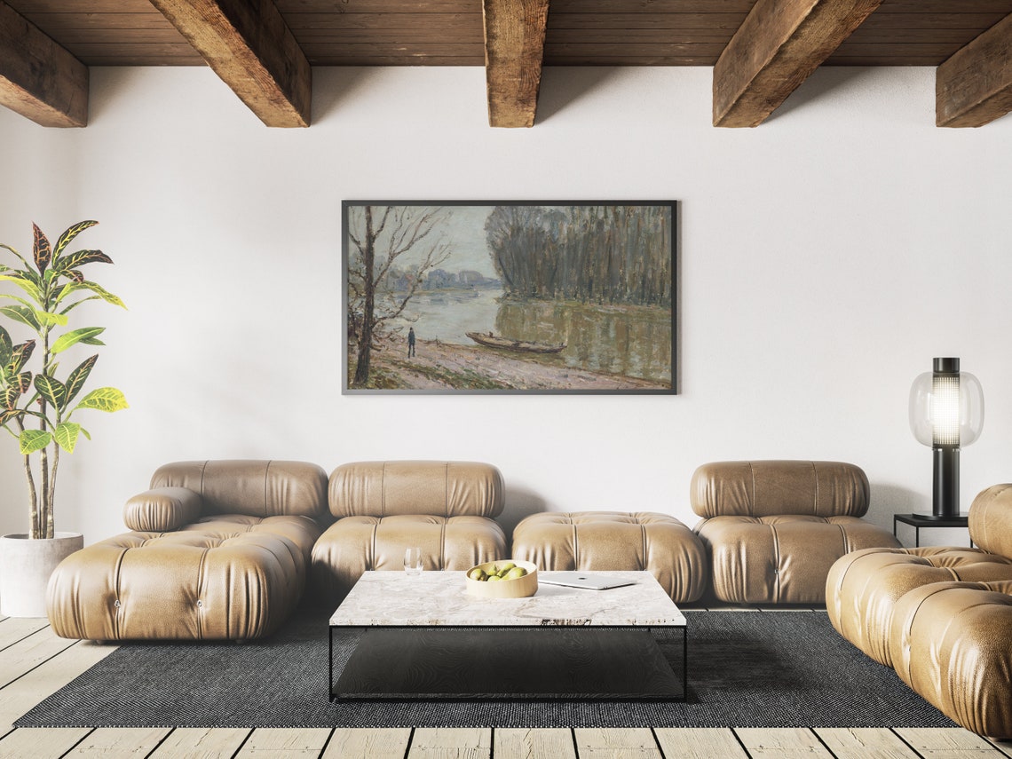 Frame Tv Art Classic Lake Scenery Artwork For Tv Instant - Image 3