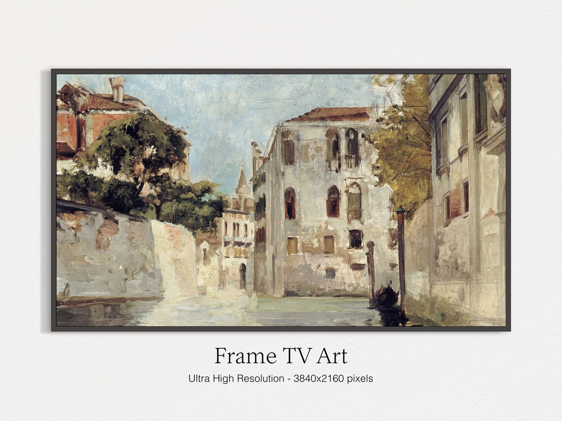Venice Landscape Vintage Travel Poster Art Print