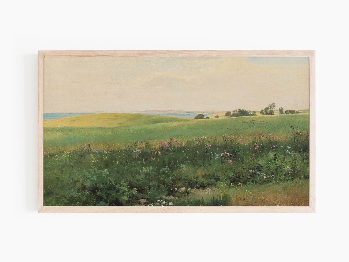 Summer Field Scenery Classic Oil Art Poster - Image 2