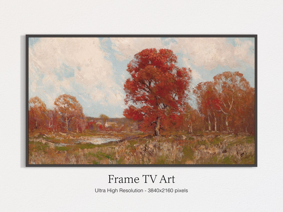 Autumn Trees, Seasonal Art Print