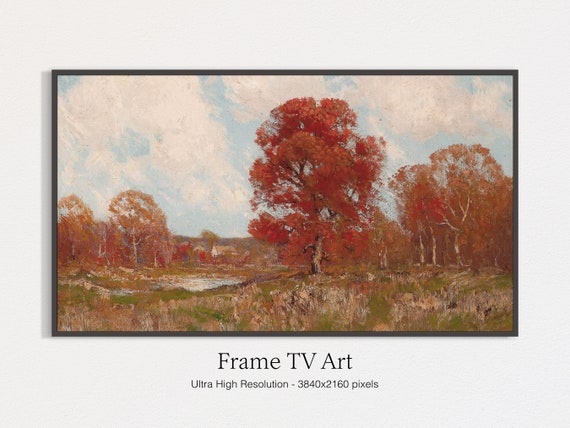 Autumn Trees, Seasonal Art Print