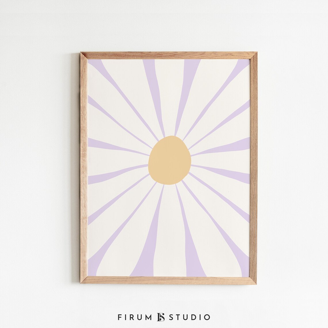 Daisy Boho Art Print, Danish Pastel Floral - Image 2