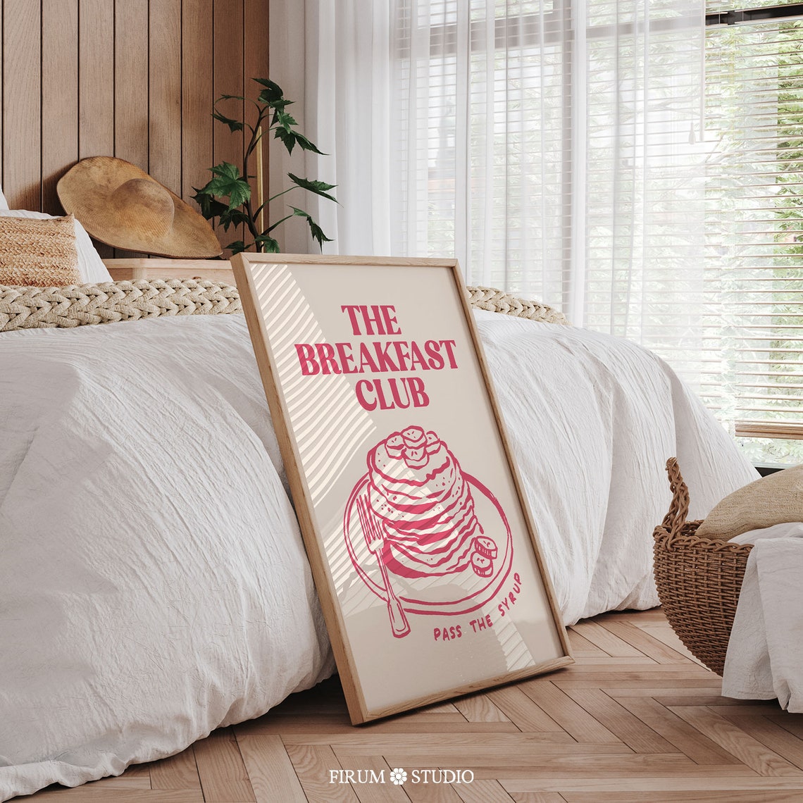 The Breakfast Club Pancakes Pass The Syrup Red Kitchen Poster - Image 2