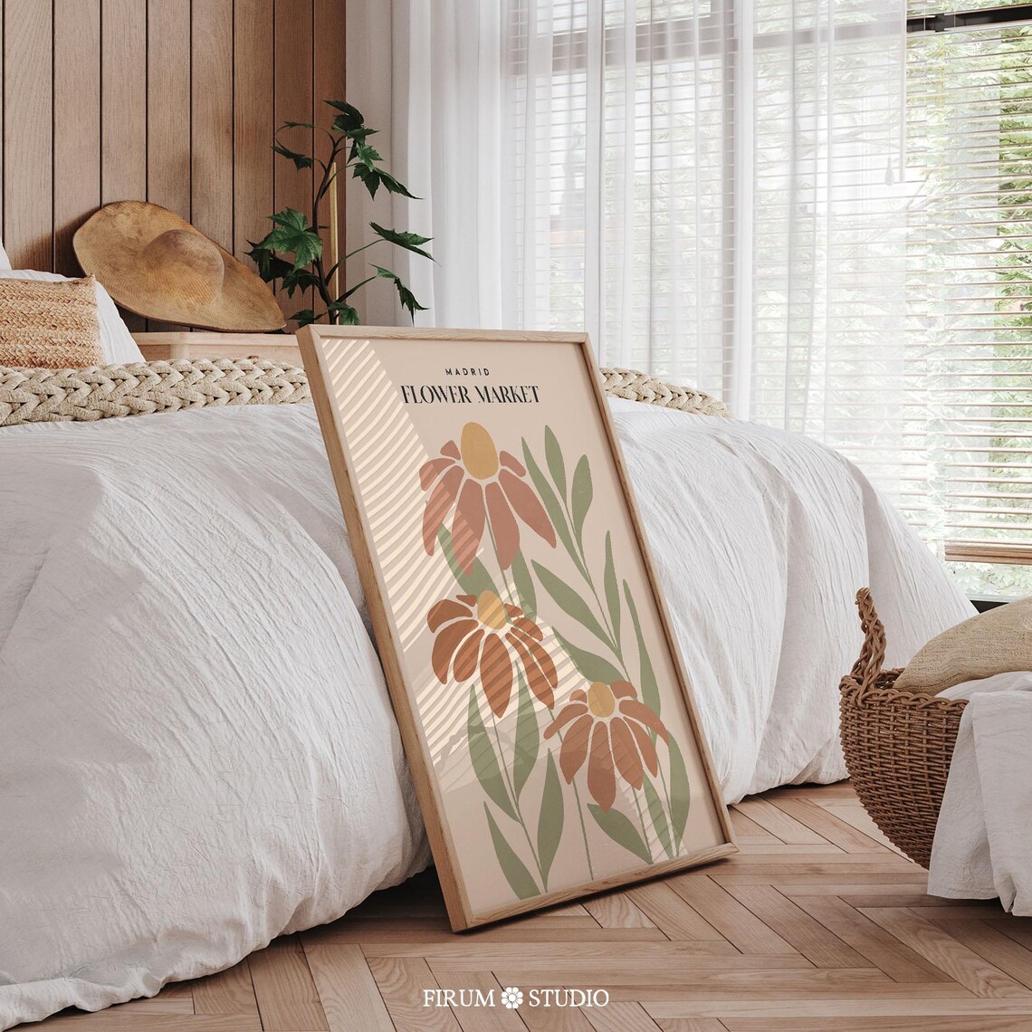 Madrid Flower Market Boho Botanical Art Print - Image 2