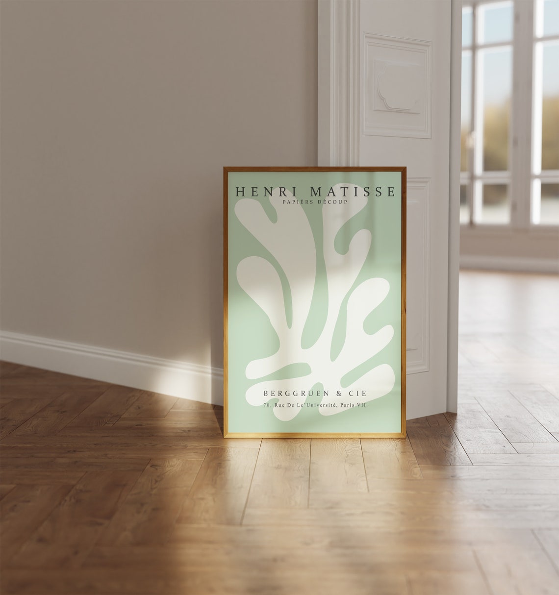 Henri Matisse Papiers Decoup Sage Green Berggruen Cut Out Poster - Image 4