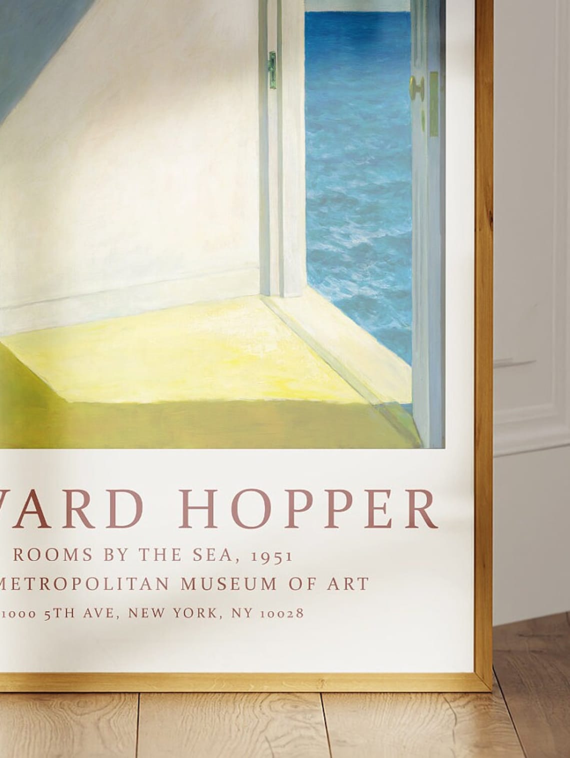 Edward Hopper Rooms By The Sea 1951 Coastal Interior Light Poster - Image 2