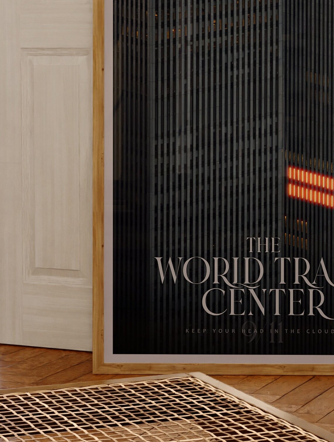 World Trade Center 9/11 Retro Travel Poster Print - Image 3
