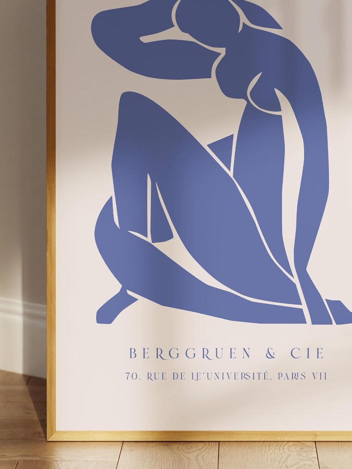 Henri Matisse Blue Nude Cutout Berggruen Paris Exhibition Art Poster - Image 3