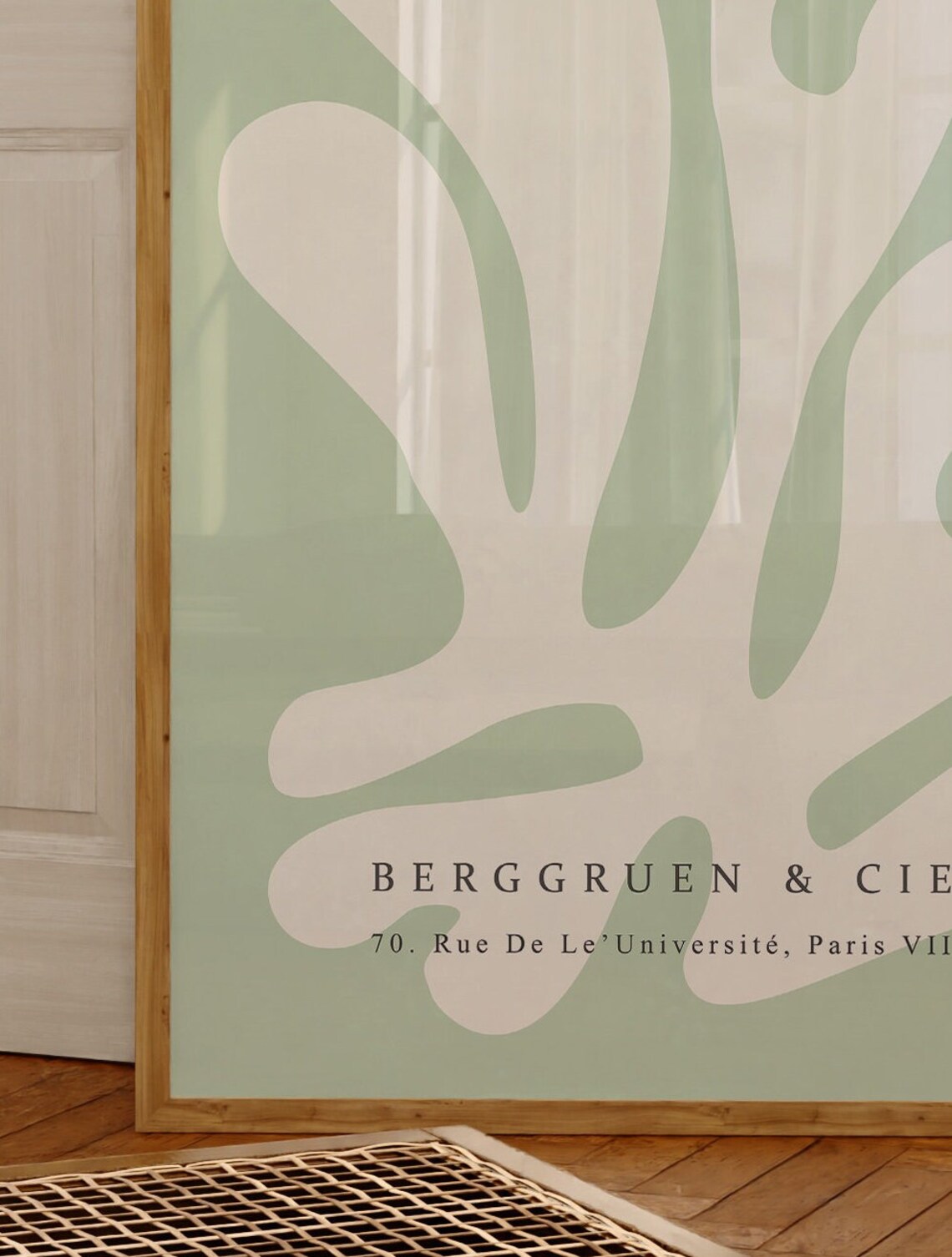 Henri Matisse Papiers Decoup Sage Green Berggruen Cut Out Poster - Image 3