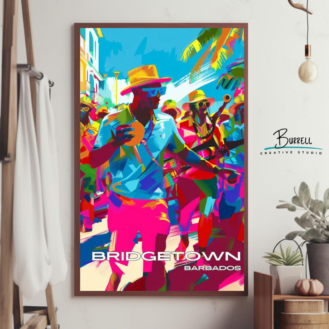 Bridgetown Barbados Carnival Travel Poster Wall Art Poster Print - Image 4