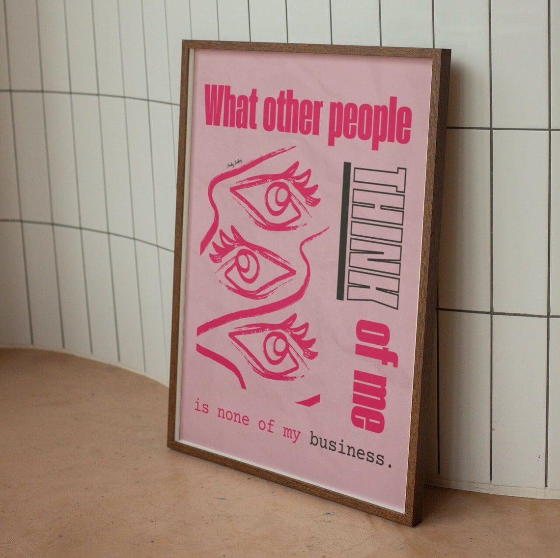 What Other People Think of Me Quote Poster for Confidence Decor - Image 2