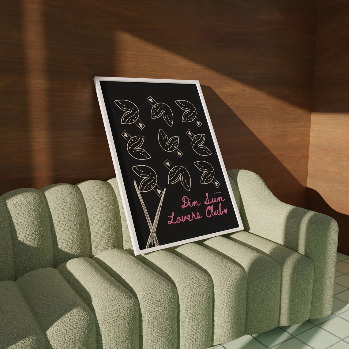 Fortune Cookie Poster Asian Food Print Chinese Food Print Vintage Food Poster Retro Food Print Kitchen Wall Art - Image 2