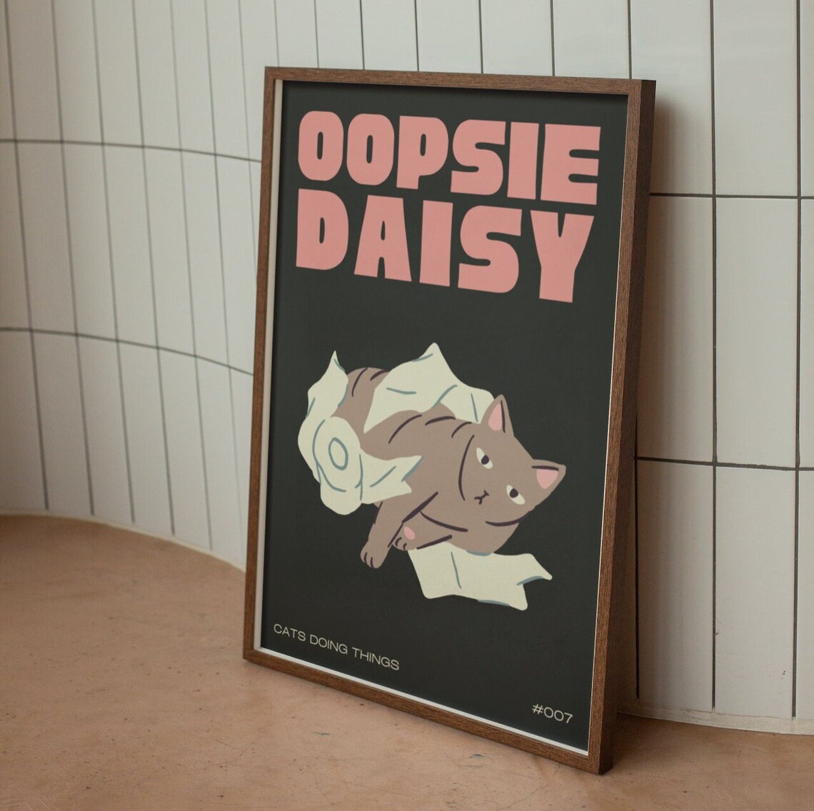 Siamese Cat Funny Cat Poster, Cute Kitten Illustration - Image 2